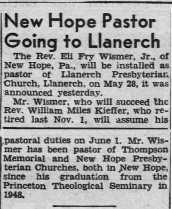 Eli Wismer ready for pastorate